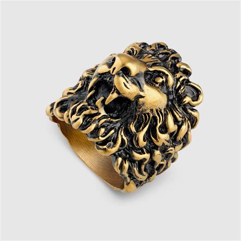 gucci lion ring fake|monkey head ring gucci.